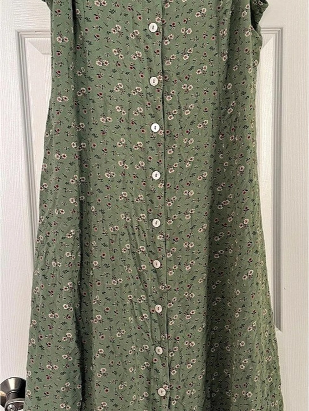 BLAIR Floral Green Midi Dress Size L